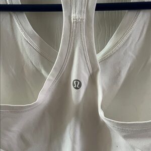 Lulu 🍋White Racerback Tank Top